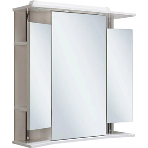 Зеркальный шкаф Runo Валенсия 75х80 правый, белый (00000000019) зеркальный шкаф runo толедо 75х80 правый белый 00000001041