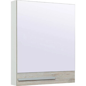 Зеркальный шкаф Runo Вудлайн 60х75 правый, дуб скандинавский (00-00001006) зеркало навесное габриэлла 497 × 26 × 1350 мм вудлайн кремовый сандал белый