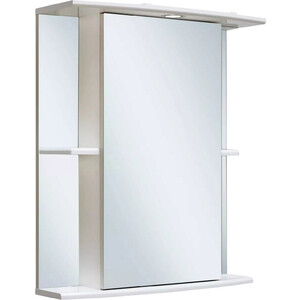 Зеркальный шкаф Runo Мадрид 60х75 правый, белый (00000000036) зеркальный шкаф de aqua эколь 60х75 с подсветкой белый 185083