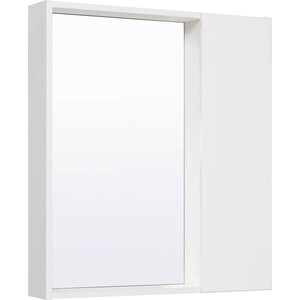 Зеркальный шкаф Runo Манхэттен 65х75 белый (00-00001044) зеркальный шкаф runo римини 65х75 правый белый 00 00001256