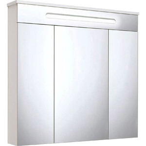 Зеркальный шкаф Runo Парма 75х75 белый (00000001148) зеркальный шкаф sancos hilton 80х74 с подсветкой ручной выключатель z800