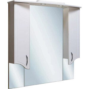 Зеркальный шкаф Runo Севилья 105х105 белый (00000000596) зеркальный шкаф sancos hilton 80х74 с подсветкой ручной выключатель z800