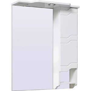 Зеркальный шкаф Runo Стиль 65х80 правый, белый (УТ000002339) зеркальный шкаф runo стиль 105х80 белый 00000001119