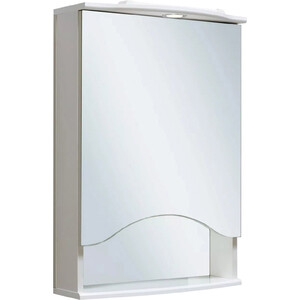 Зеркальный шкаф Runo Фортуна 50х75 правый, белый (00000001027) зеркальный шкаф runo магнолия 50х75 левый белый 00000000607