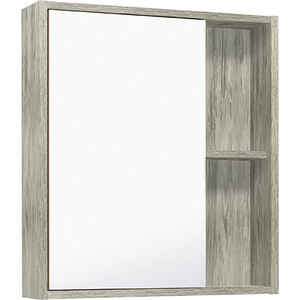Зеркальный шкаф Runo Эко 60х65 скандинавский дуб (00-00001187) зеркальный шкаф mixline байкал 60 белый серый 4640030869602
