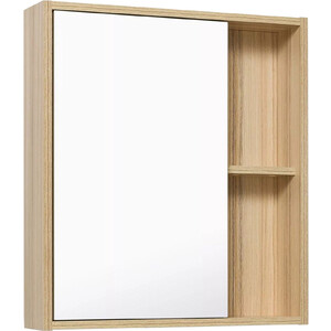 Зеркальный шкаф Runo Эко 60х65 лиственница (УТ000001834) зеркальный шкаф бриклаер бали 40 4620750417819 светлая лиственница