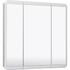Зеркальный шкаф Runo Эрика 80х81 белый (УТ000003321) прихожая эрика дуб сонома белый
