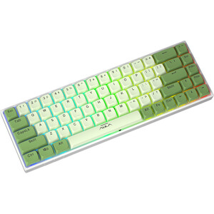 Клавиатура AULA F3068 green+white клавиатура aula f3068 gray white