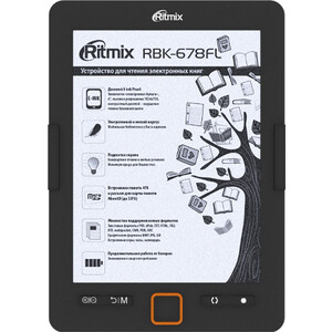 Электронная книга Ritmix RBK-678FL black электронная книга ritmix rbk 618