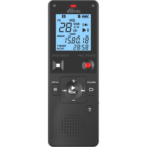 Диктофон Ritmix RR-820 16Gb Black внешняя звуковая карта с usb focusrite clarett 2pre