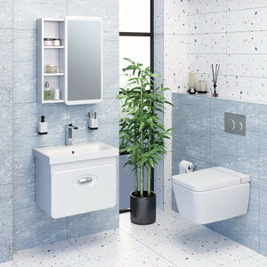 Мебель для ванной Runo Капри 60х39 белая