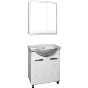 Мебель для ванной Runo Эрика 70х48 белая зеркало emmy эрика стандарт 90х80 led подсветка 250515