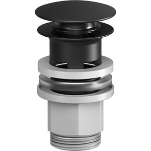 Донный клапан Am.Pm Click-Clack черный матовый (F0700P22) автоматический сливной клапан unipump для скважины 1 24340u