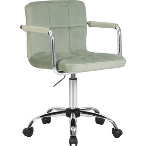 Офисное кресло для персонала Dobrin TERRY LM-9400 мятный велюр (MJ9-87) офисное кресло для персонала dobrin terry lm 9400 синий велюр mj9 117