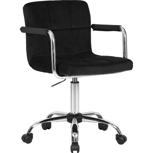 Офисное кресло для персонала Dobrin TERRY LM-9400 черный велюр (MJ9-101) офисное кресло для персонала dobrin diana lm 9800 gold розовый велюр mj9 32