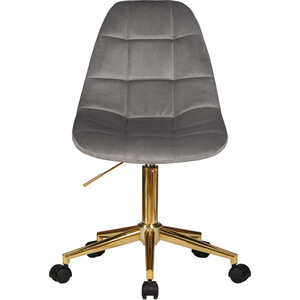фото Офисное кресло для персонала dobrin diana lm-9800-gold серый велюр (mj9-75)