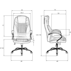 фото Офисное кресло для руководителей dobrin chester lmr-114b кремовый