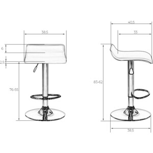 фото Стул барный dobrin tommy lm-3013 белый