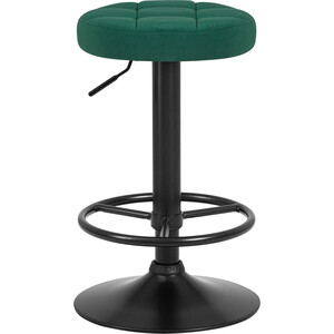Табурет барный Dobrin BRUNO BLACK LM-5008_BlackBase зеленый велюр (MJ9-88) мягкий высокий барный табурет ццц стулья сайт