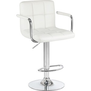 Стул барный Dobrin KRUGER ARM LM-5011 белый сиденье для барного стула со спинкой delinia орлеан 43 5x26 см белый