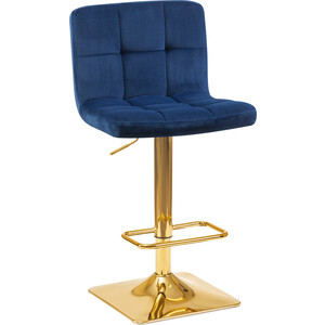 стул bradex turin синий вельвет с хромированными ножками fr 0861 Стул барный Dobrin GOLDIE LM-5016 синий велюр (MJ9-117)