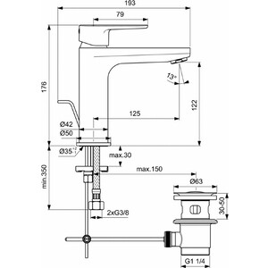 Комплект смесителей Ideal Standard Ceratherm T25 хром (BC984AA)