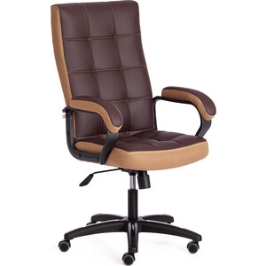 Офисное кресло TetChair TRENDY (22) кож/зам/ткань, коричневый/бронзовый, 36-36/21 компьютерное кресло tetchair inter кож зам ткань коричневый бронзовый 36 6 3м7 147 21