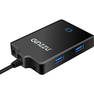 Адаптер Ginzzu HUB GR-770UB TYPE C, порты: 4xUSB3.0, HDMI, VGA, Audio Output