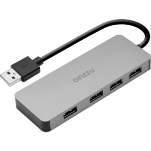 

Адаптер Ginzzu HUB GR-771UB Ginzzu USB 2.0 4 port, HUB GR-771UB Ginzzu USB 2.0 4 port