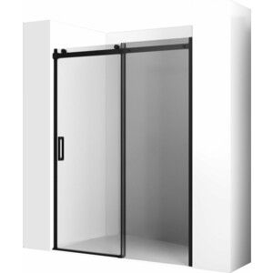 Душевая дверь Ambassador Benefit 120x200 прозрачная, черная (19021201HB) душевая дверь ambassador benefit 150x200 тонированная черная 19022204hbb