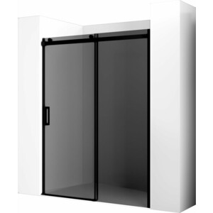 Душевая дверь Ambassador Benefit 120x200 тонированная, черная (19022201HBB)