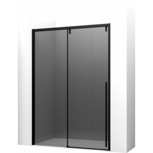 фото Душевая дверь ambassador intense 140x200 тонированная, черная (110022203ibb)