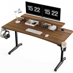 Стол компьютерный Eureka (для геймеров) GIP 60, Walnut ERK-I60P-WN horizonte walnut стол кофейный h13 см