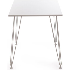 TetChair Стол STAR ЛДСП/металл, 110х70х75 см, белый топ/белые ножки