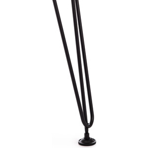 TetChair Стол STAR ЛДСП/металл, 110х70х75 см, черный топ/черные ножки
