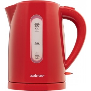 Чайник электрический Zelmer ZCK7616R RED чайник электрический zelmer zck7635w 2200 вт белый 1 7 л пластик