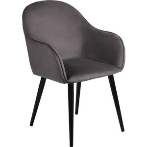 Стул Bradex Frida тёмно-серый велюр (RF 0379) кресло bradex egg chair серый искусственная замша fr 0645