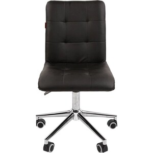 Офисное кресло Chairman 030 Россия экопремиум черный, хром, без подлокотников (00-07105065)
