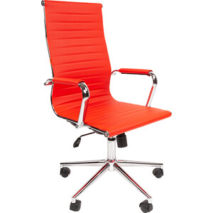 Офисное кресло Chairman 755 экопремиум красный (00-07107981) мягкая музыкальная игрушка динозаврик 16 см красный