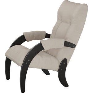 Кресло для отдыха Мебелик Модель 61 Ткань ультра санд, каркас венге кресло для отдыха мебелик смарт g силуэт ткань макс 965 каркас молочный дуб