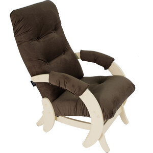 Кресло-маятник Мебелик Модель 68 Ткань MAXX235, каркас дуб шампань