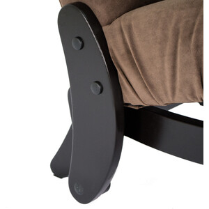 Кресло-маятник Мебелик Модель 68 Ткань ультра шоколад, каркас венге