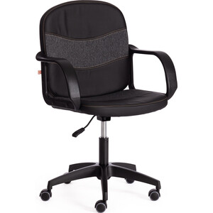 фото Компьютерное кресло tetchair кресло baggi pa кож/зам/ткань, черный/серый, 36-6/ 207