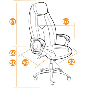 фото Компьютерное кресло tetchair кресло boss (хром) флок бежевый/бежевый перфорированный 7/7/06