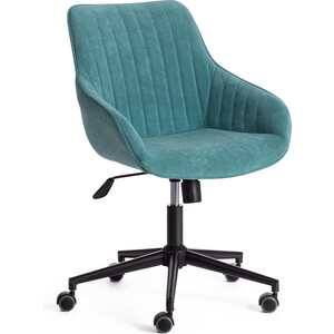 Компьютерное кресло TetChair Кресло DUBLIN велюр Clermon, бирюзовый, 140 офисное кресло для персонала dobrin diana lm 9800 gold розовый велюр mj9 32