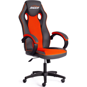 фото Компьютерное кресло tetchair кресло racer gt new кож/зам/ткань, металлик/оранжевый, 36/07