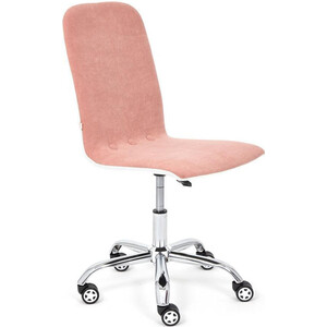 Компьютерное кресло TetChair Кресло RIO флок/кож/зам , розовый/белый, 137/36-01 кресло tetchair swan флок розовый 137