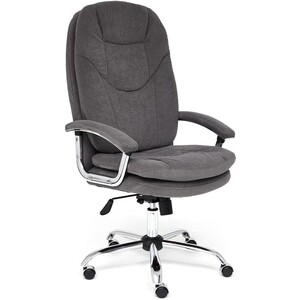 Компьютерное кресло TetChair Кресло SOFTY LUX флок , серый, 29 кресло tetchair softy lux флок коричневый 6 13595