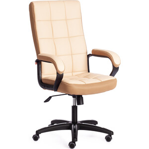 Компьютерное кресло TetChair Кресло TRENDY (22) кож/зам/ткань, бежевый/бронзовый, 36-34/21 офисное кресло tetchair leader ткань 2603