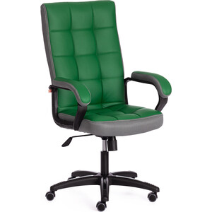 Компьютерное кресло TetChair Кресло TRENDY (22) кож/зам/ткань, зеленый/серый, 36-001/12 кресло tetchair сн833 ткань 2603